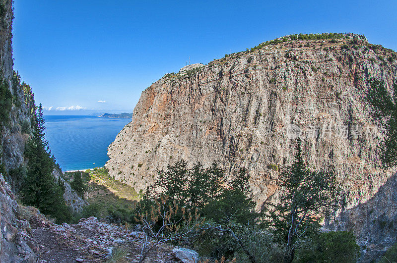 蝴蝶谷，来自Oludeniz, Fethiye /土耳其。